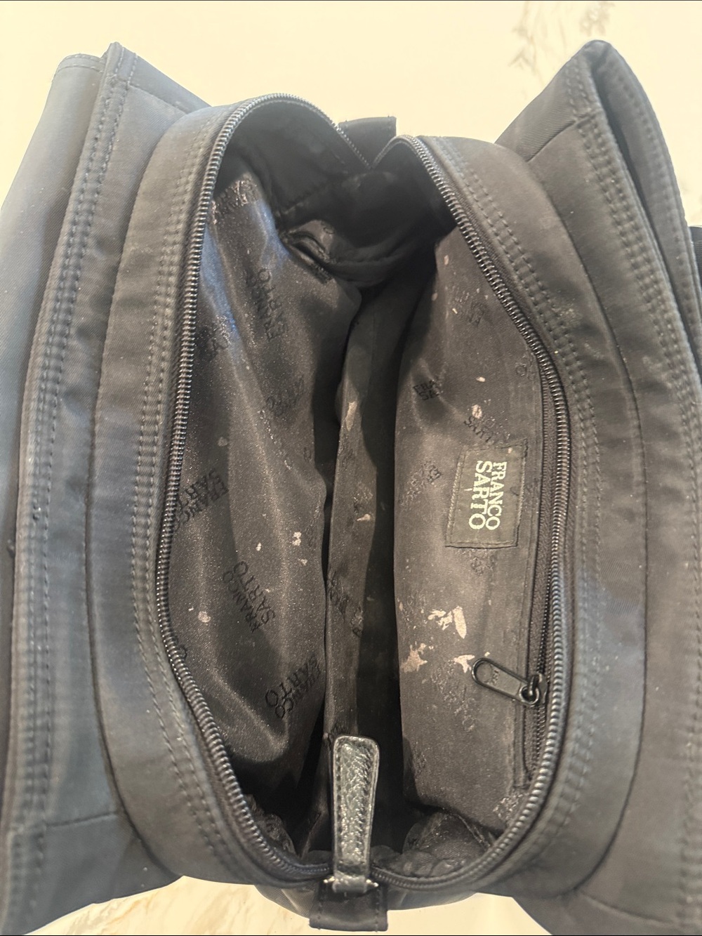 Franco Sarto Black Mini Tote with Buckle Accents - Picture 5 of 8